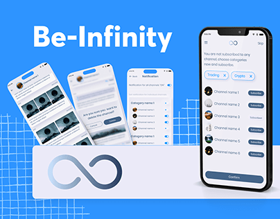 Education app - Be-Infinity. UX/UI mobile app design.