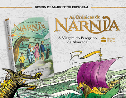 Design de Marketing Editorial - Crônicas de Nárnia