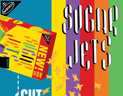 Sugar Jets Cereal box (Paul Rand style)