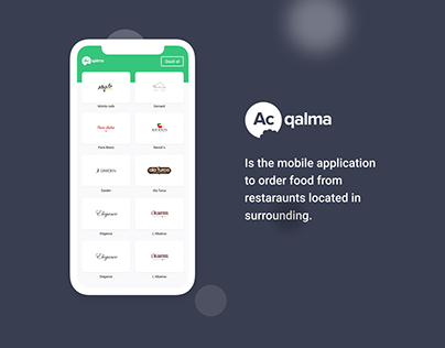 Ac Qalma is the mobile application to order food
