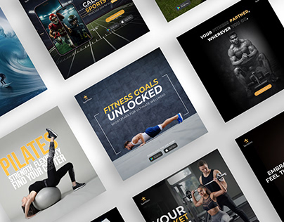 Sports and Fitness App Ads Concepts