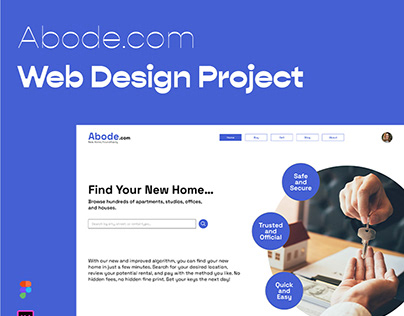 Abode - Rent a Home Website (Web Design)