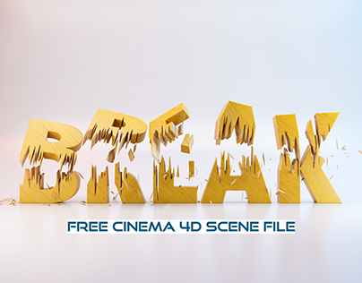 Break | Fully Rigged Free Cinema 4D Scene File