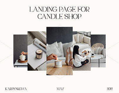 LANDING PAGE FOR CANDLE SHOP
