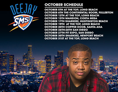 DJ SMS - October Schedule Video