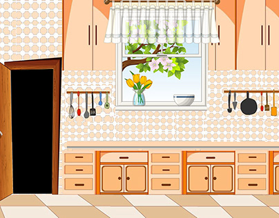 تصميم مطبخ كرتون-cartoon kitchen