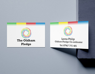 The Oldham Pledge Business Cards