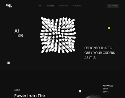 Aye Sir | AI Product | website Design
