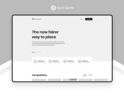 Prototyping. Online Sports Bet Platform.