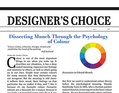 Dissecting Munch Through the Psychology of Colour