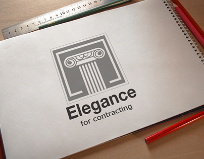 Elegance for contracting logo