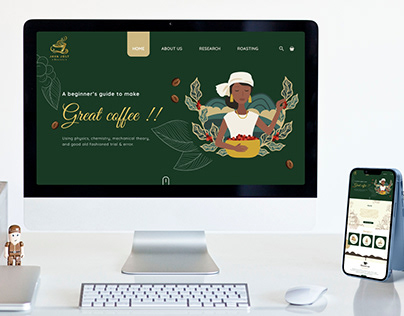 Coffee Website- Luxury & Sophisticated Web