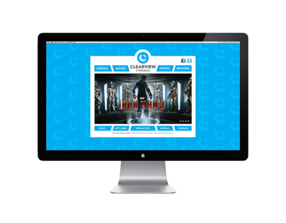 Clearview Cinemas Logo, App, and Website Concept