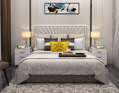 Small Apartment Bedroom Design White Theme