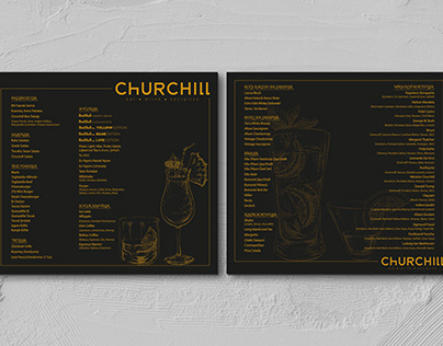 CHURCHILL Menü Design / 2018