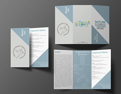 2 Fold brochure with sides folded