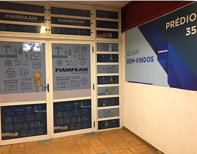 Decoração gráfica - FIAM FAAM Campus Vila Mariana II
