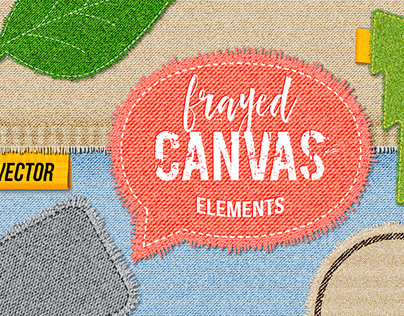 Frayed Canvas Patches + Free stuff