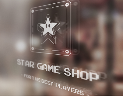 Star game shop - Glass door