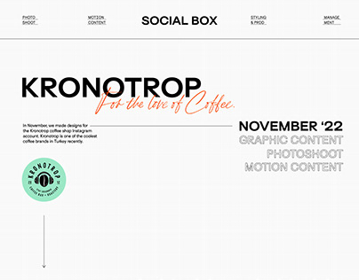 Kronotrop | Social Media Identity
