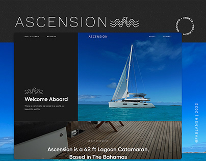 ASCENSION Catamaran (Website + Branding)