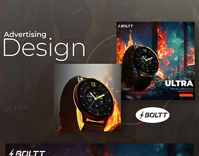 Social Media Advertising Design of Bolt Smart Watch