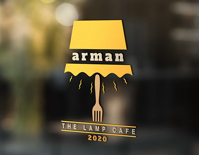 ARMAN THE LAMP CAFE Logo & Identity Design.