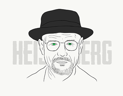 Heisenberg AKA Walter White illustration