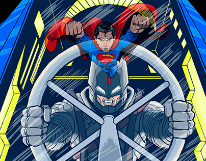 Batman V Superman Animated trailer and Illustration