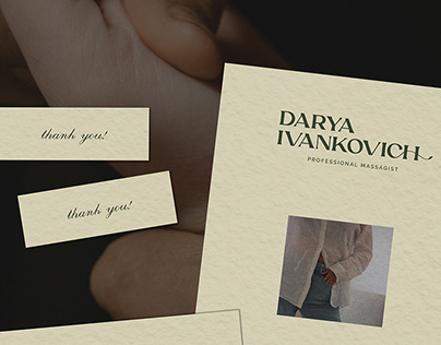 Darya Ivankovich / Massagist branding