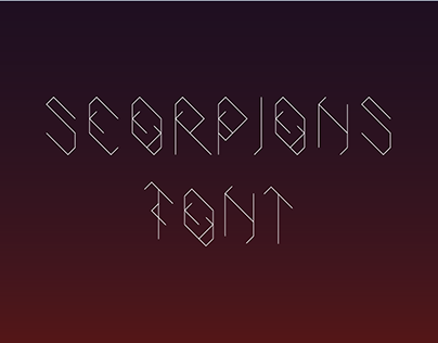 Scorpions Font Design