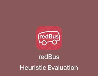Heuristic Evaluation on Redbus Application