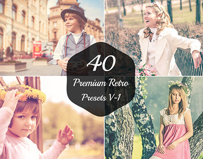40 Premium Retro Photography Lightroom Presets