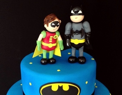 Batman & Robin Cake