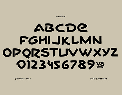 Qopa22 World Cup Sports Typeface