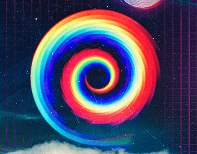 Rainbow Gradient Spiral