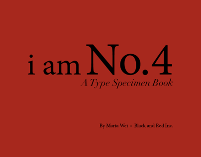 I am No. 4 Type Specimen Book
