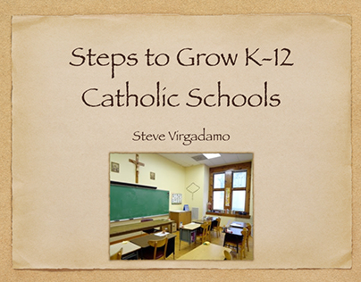Steps to Grow K-12 Catholic Schools