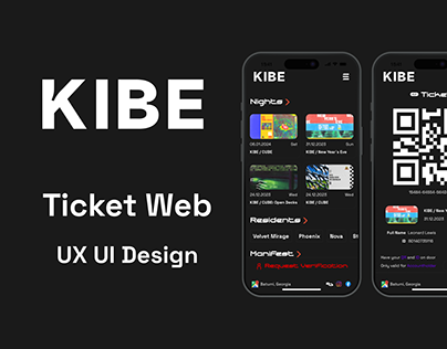 KIBE Club - Ticket web UX UI