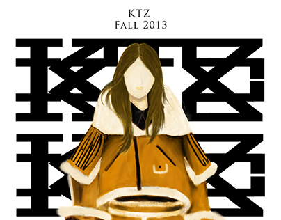 Fashion Illustration of KTZ fall'13 collection