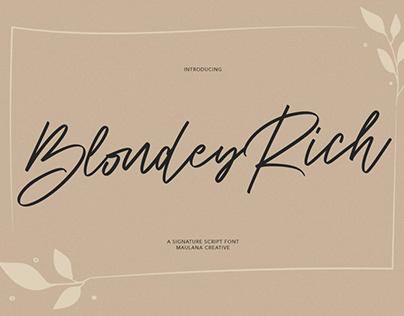 Blondey Rich Signature