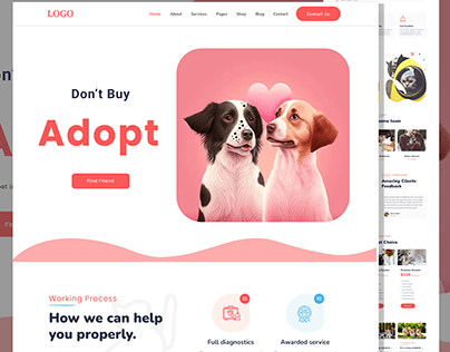pets website design