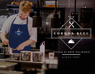 Cooking school logotype and brand identity