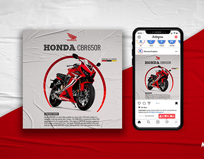Honda CBR650R Social Media Post Banner