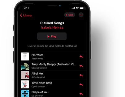 Disliked Songs - New Apple Music Functionality