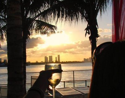 Digital Photo: Sunset Miami Beach, The Mondrian Hotel