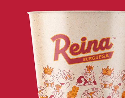 Reina Burguesa - Burger food branding