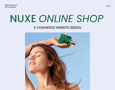 NUXE online shop - E-commerce website design