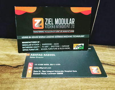 Visiting Card Design of Ziel Modular by Celebrista