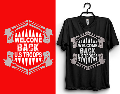 Welcome back u.s troops new t shirt design.